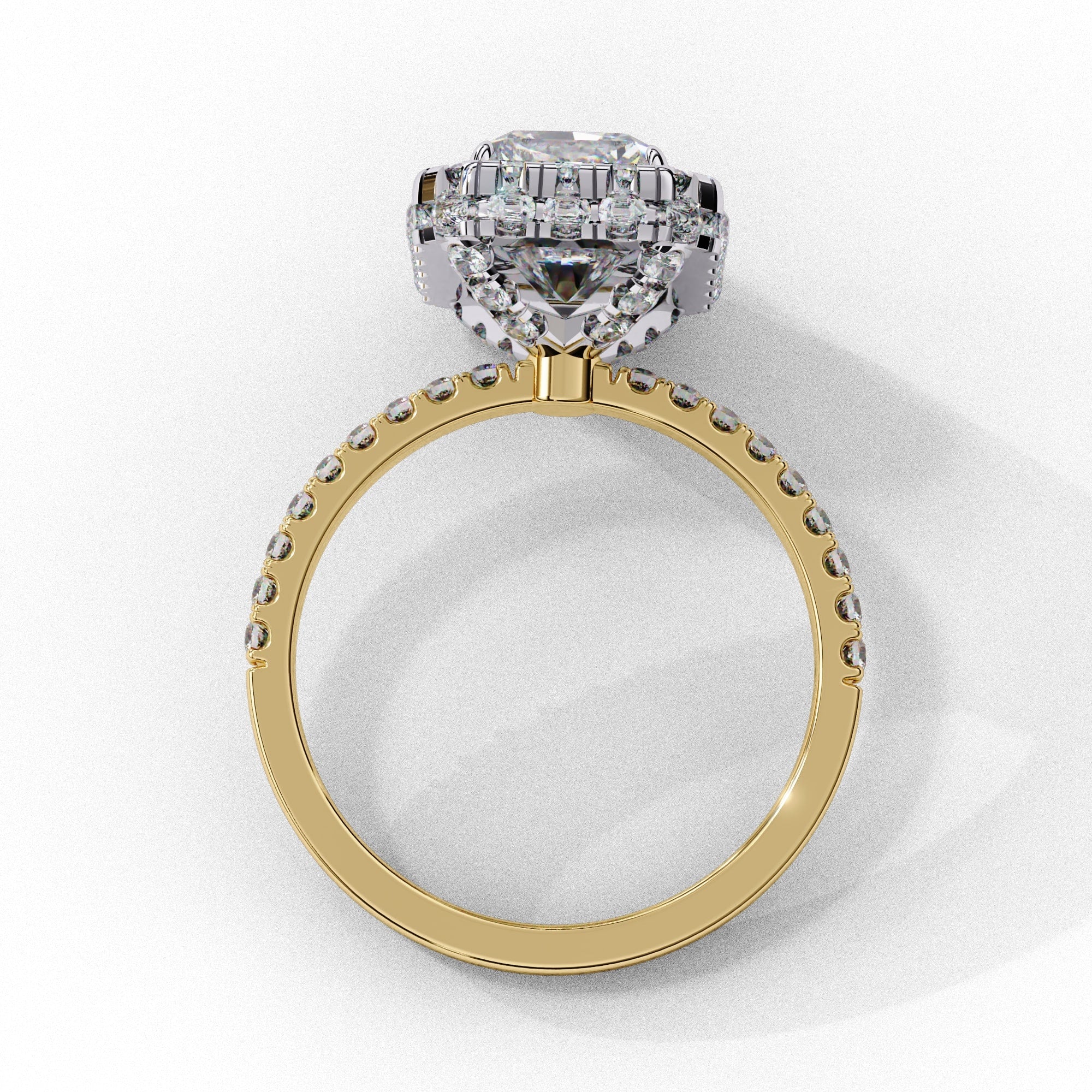 Elegant Diamond Side Stone Brilliance Ring