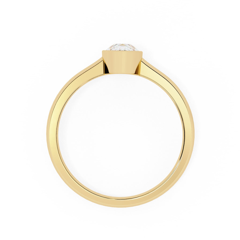 Radiant Solitaire Central Stone Ring