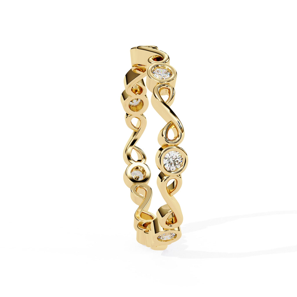 Elegant Diamond Side Stone Brilliance Ring