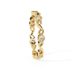 Elegant Diamond Side Stone Brilliance Ring