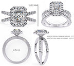 Elegant Central Stone Diamond Ring with Radiant Side Accents