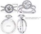 Elegant Central Stone Diamond Ring with Radiant Side Accents