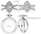Elegant Diamond Side Stone Brilliance Ring
