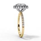 Elegant Diamond Side Stone Brilliance Ring
