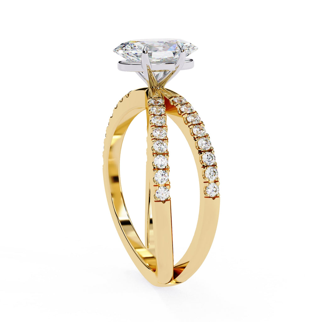Elegant Radiance Central Stone Diamond Ring