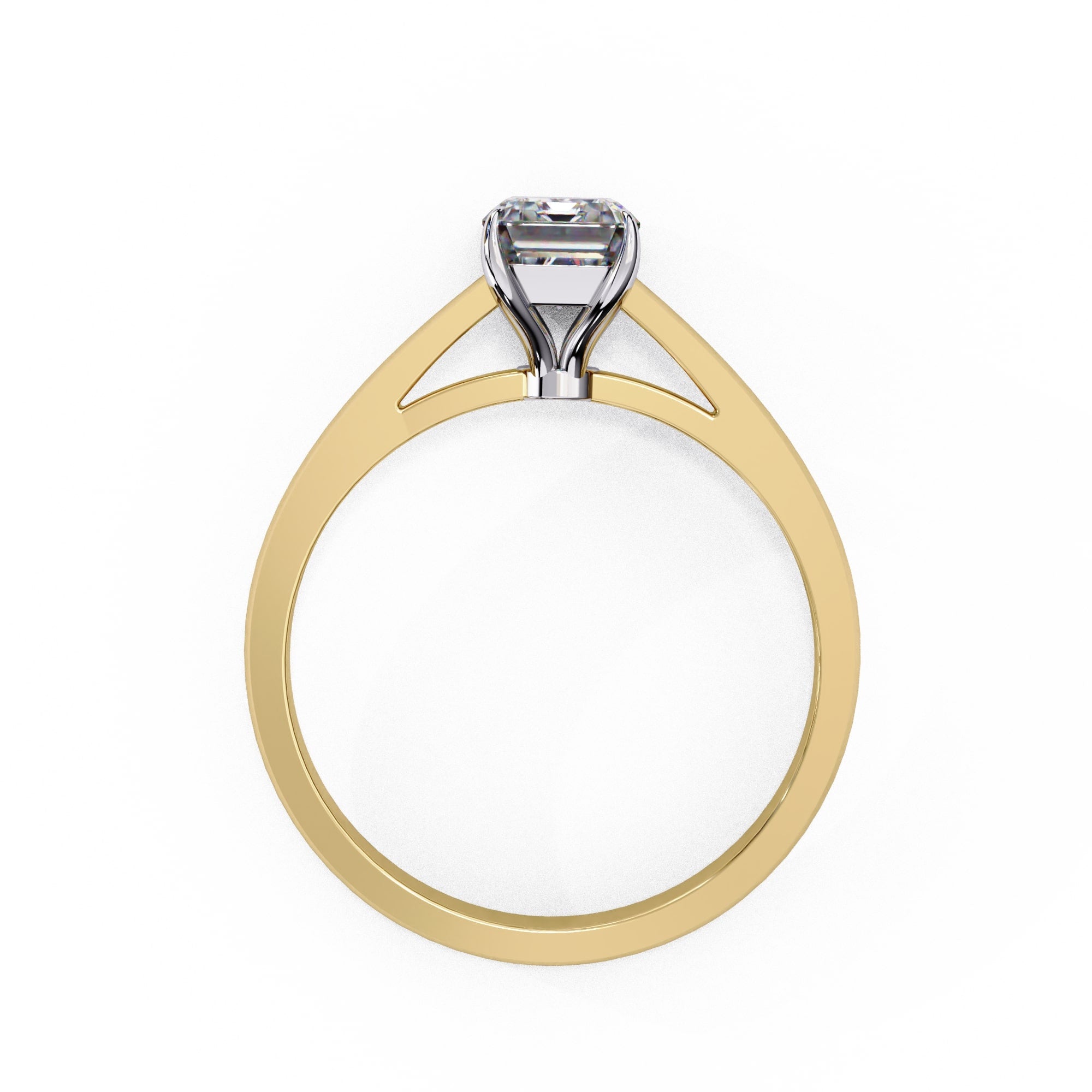 Elegant Central Stone Solitaire Ring
