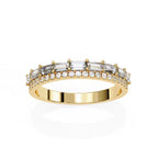 Elegant Diamond Side Stone Brilliance Ring