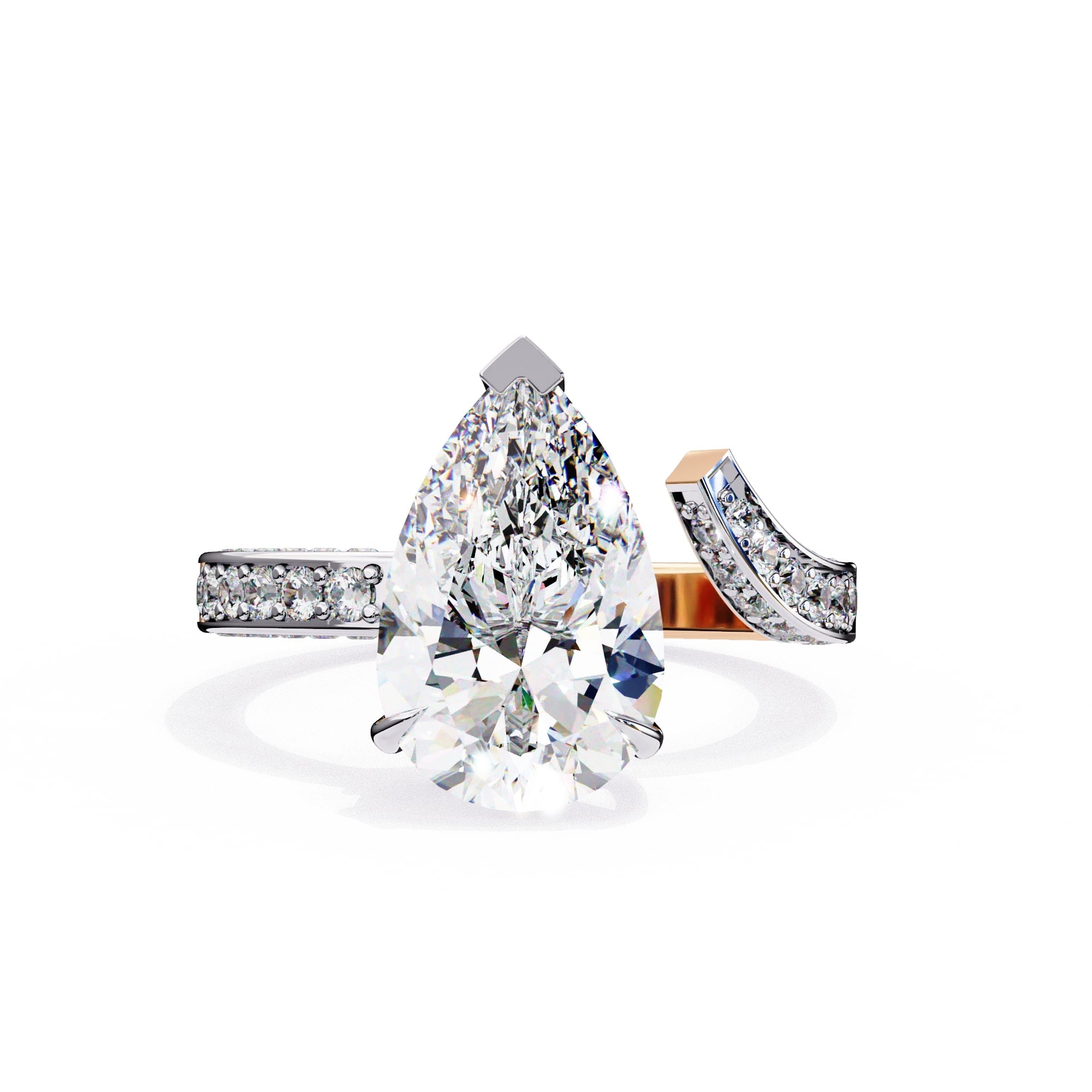 Elegant Side Stone Brilliance Diamond Ring