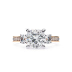 Elegant Diamond Side Stone Brilliance Ring