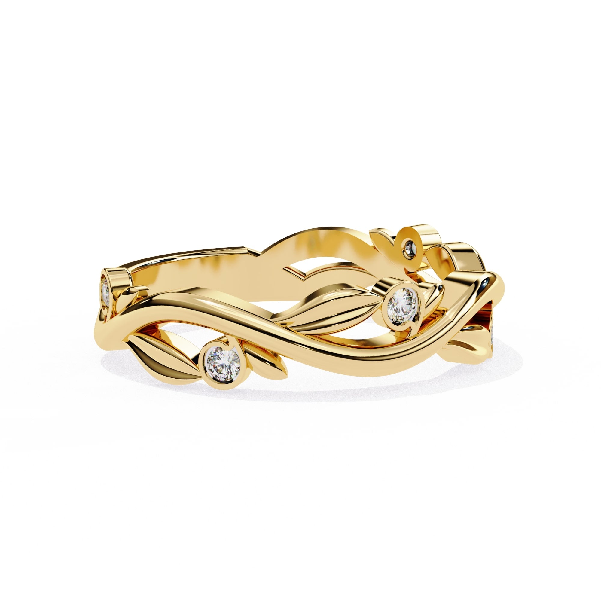 Elegant Diamond Side Stone Brilliance Ring