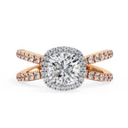 Elegant Diamond Central Stone Ring with Brilliant Side Accents