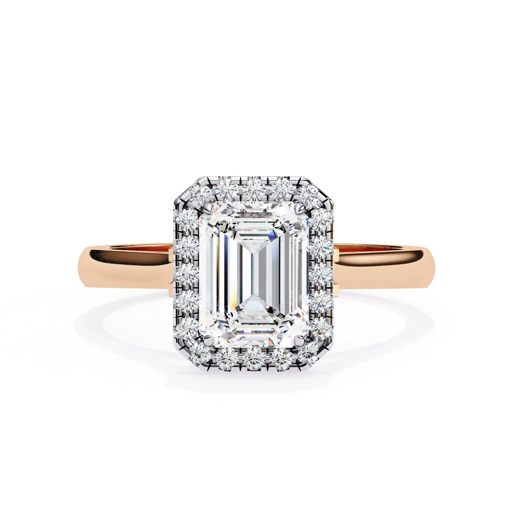 Elegant Central Stone Diamond Ring with Side Accents