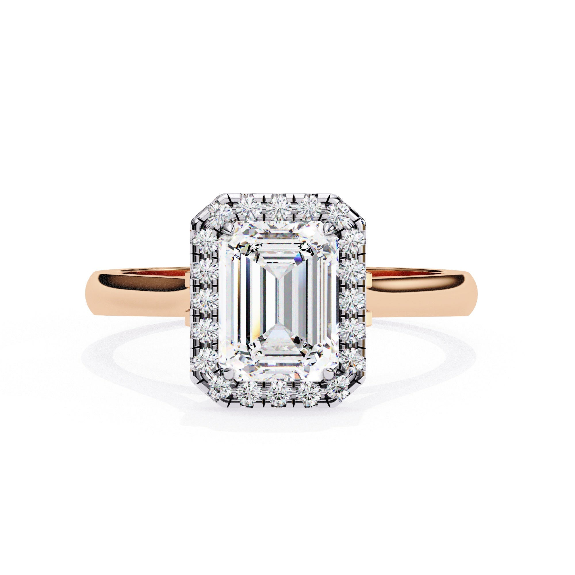 Elegant Central Stone Diamond Ring with Side Accents
