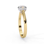 Elegant Solitaire Central Stone Ring