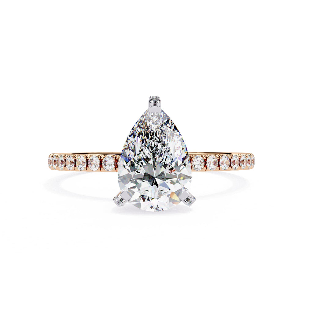Elegant Radiance Central Stone Diamond Ring