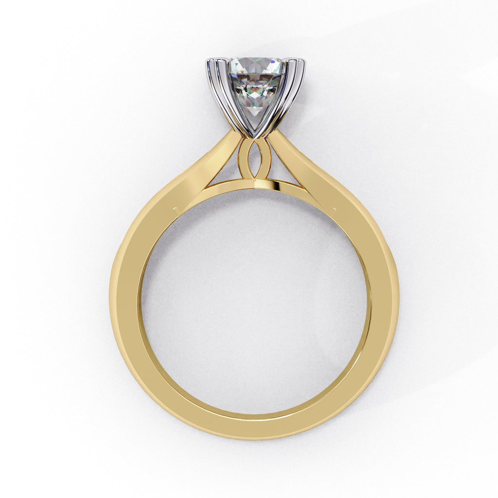 Elegant Solitaire Central Stone Ring