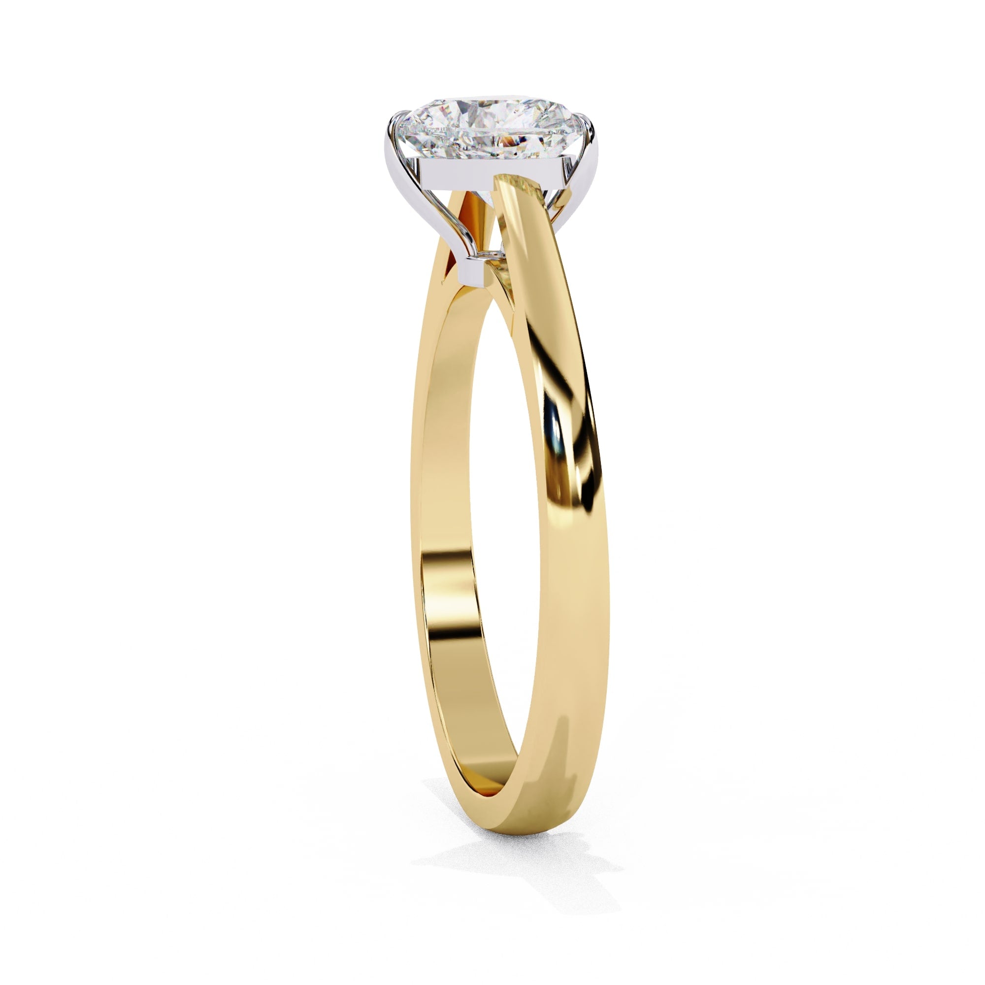 Elegant Solitaire Central Stone Diamond Ring