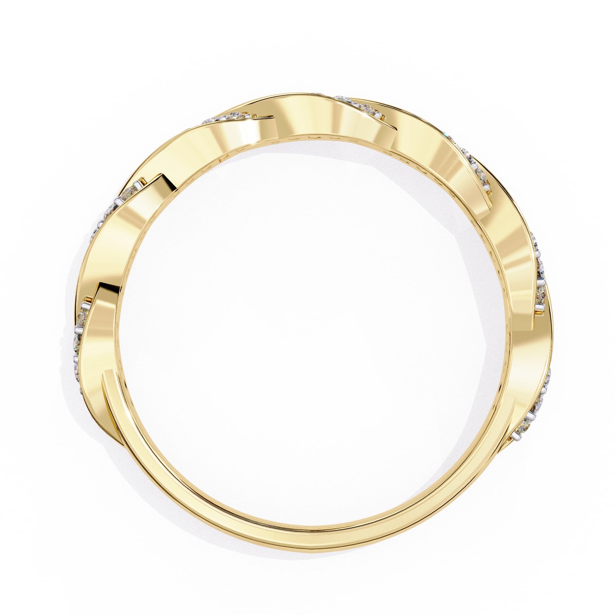 Elegant Diamond Side Stone Brilliance Ring