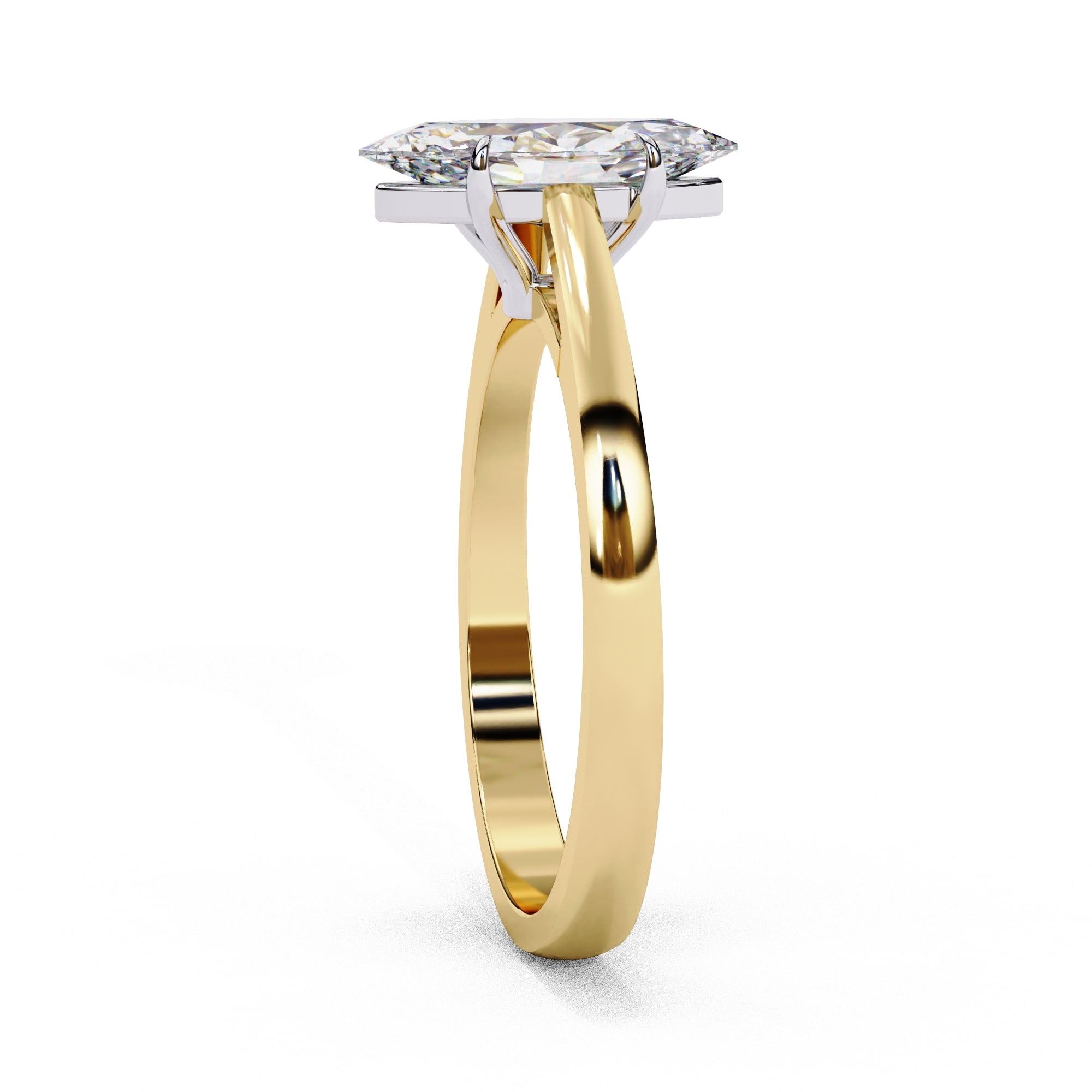 Elegant Central Stone Solitaire Ring