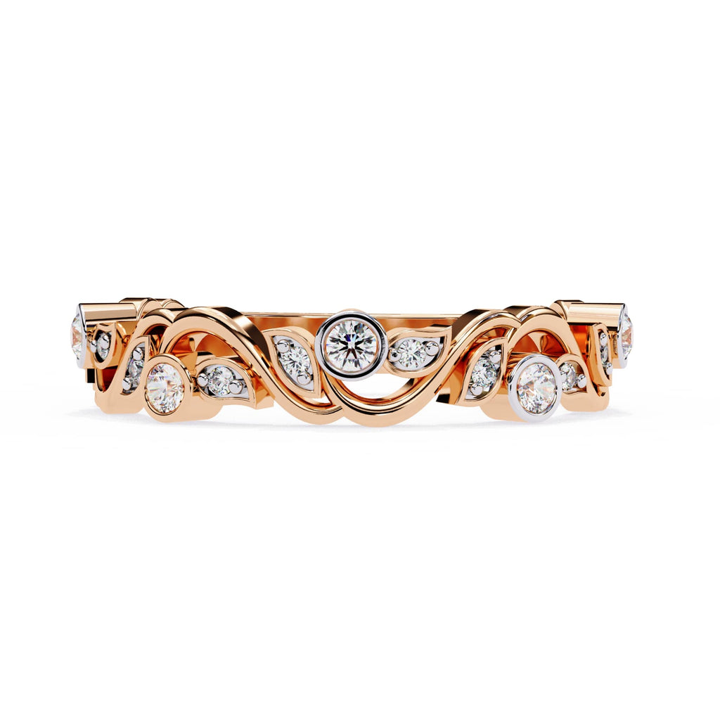 Elegant Diamond Side Stone Brilliance Ring