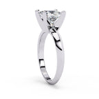 Radiant Solitaire Central Stone Diamond Ring