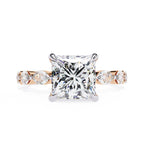 Sparkling Central Stone Diamond Ring with Side Accents