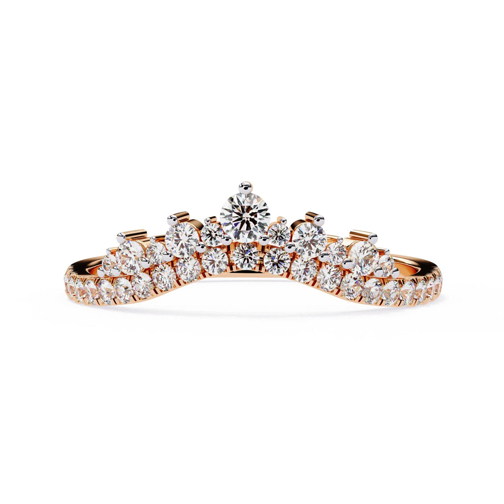 Radiant Diamond Side Stone Eternity Ring