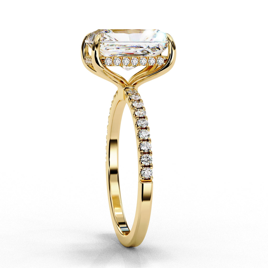 Elegant Diamond Side Stone Brilliance Ring