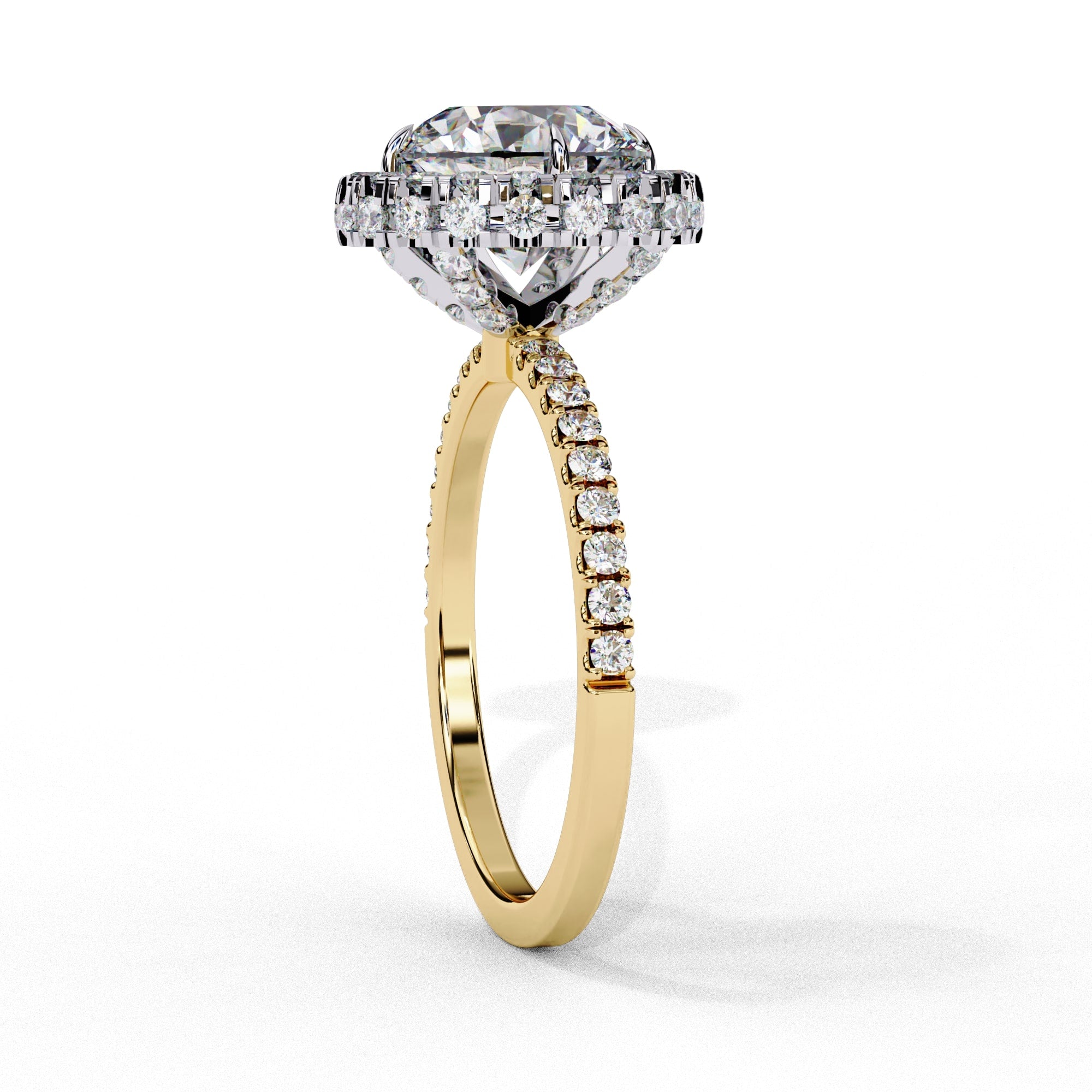 Elegant Diamond Central Stone Brilliance Ring