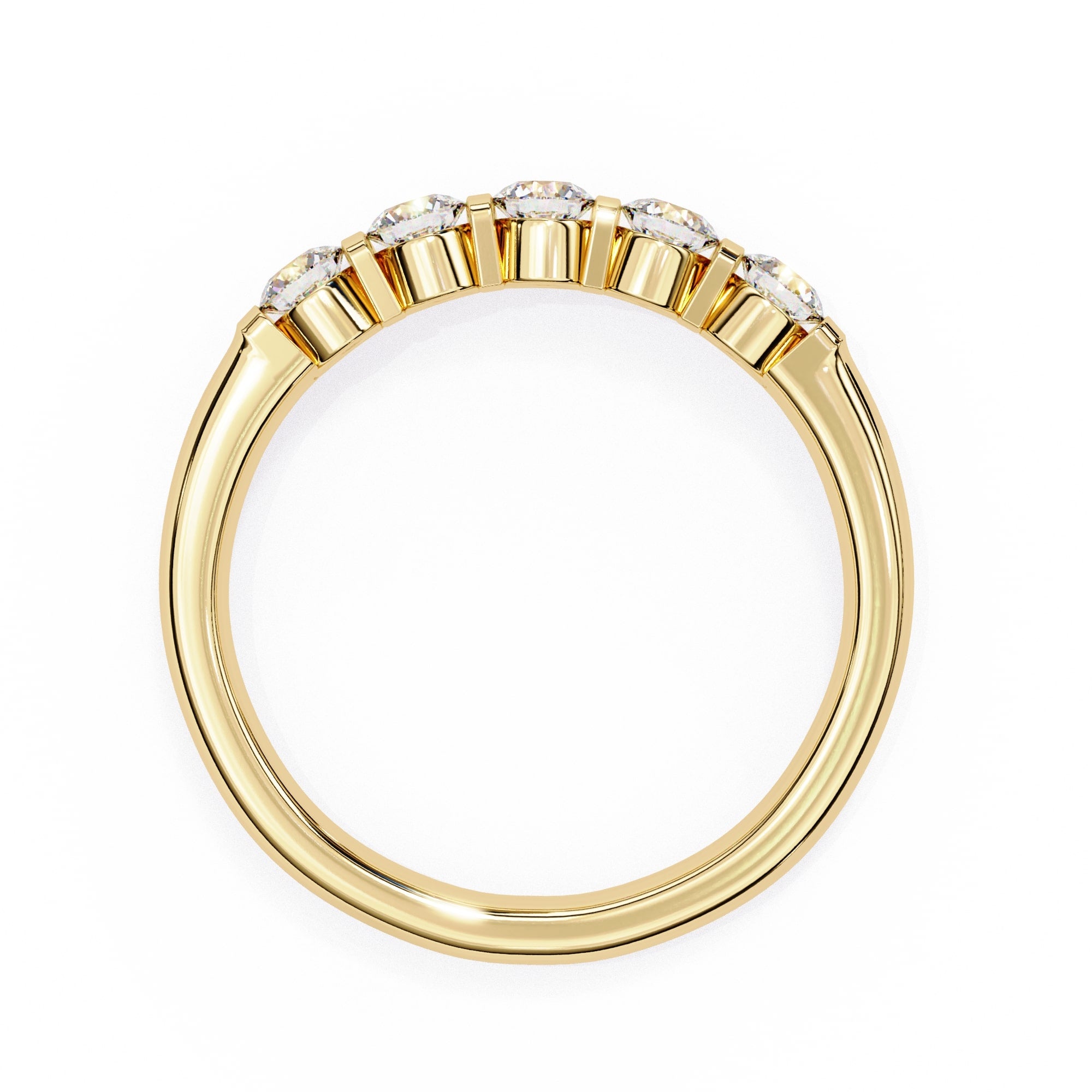 Radiant Side Stone Brilliance Ring