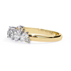 Elegant Diamond Side Stone Brilliance Ring