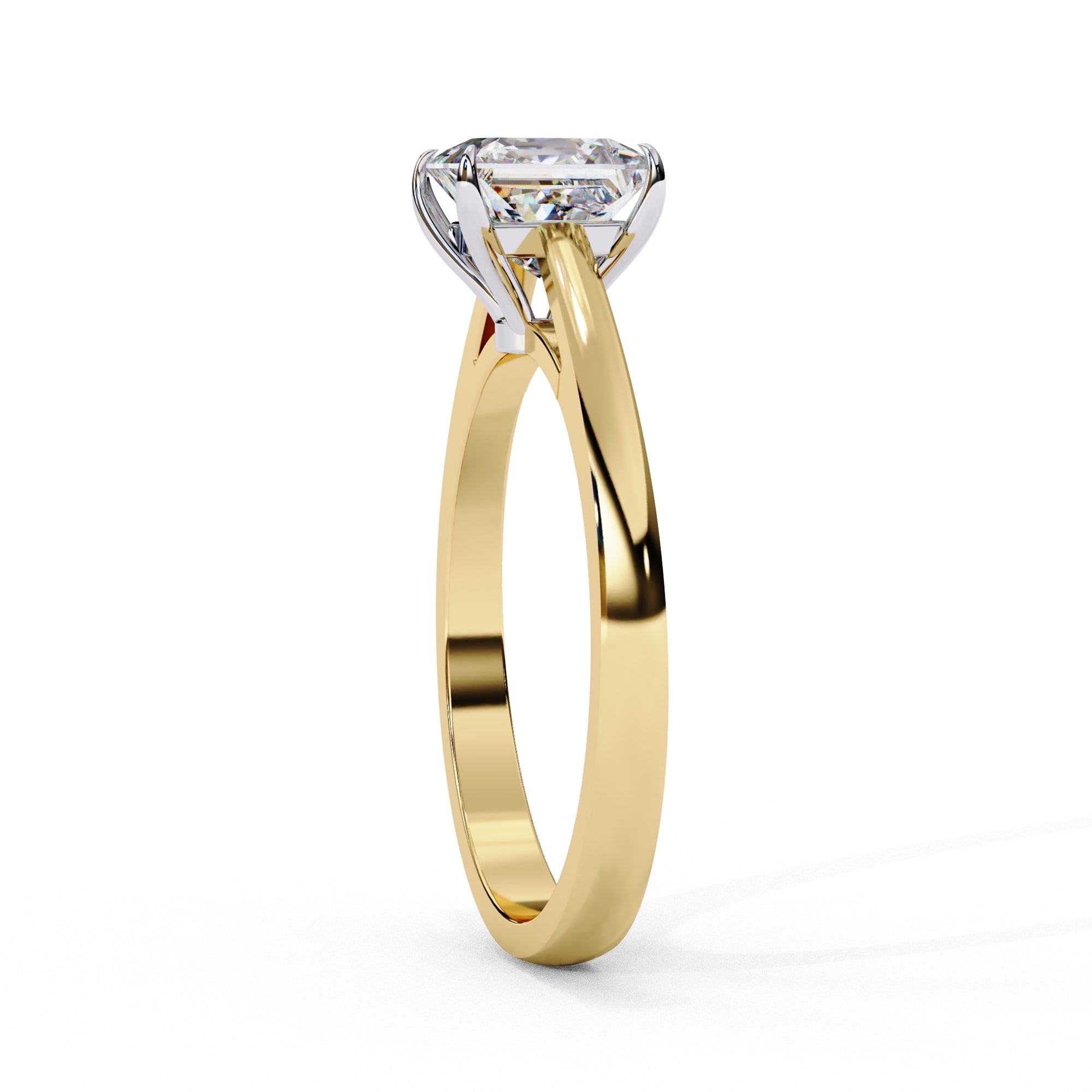 Elegant Solitaire Central Stone Ring