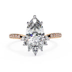 Elegant Central Stone Diamond Ring with Side Accents