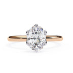 Elegant Radiance Central Solitaire Ring with Side Accents