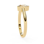Radiant Solitaire Central Stone Ring