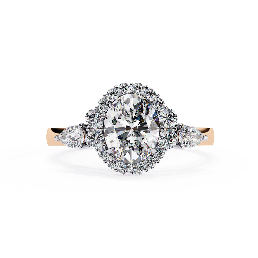Elegant Diamond Side Stone Brilliance Ring