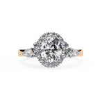 Elegant Diamond Side Stone Brilliance Ring