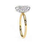 Elegant Diamond Central Stone Side Accent Ring