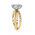 Elegant Diamond Central Stone Ring