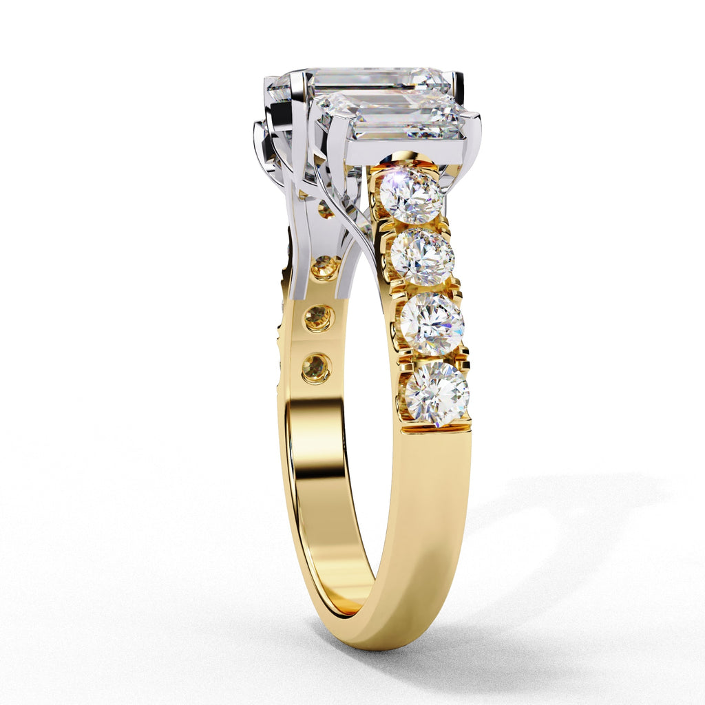 Elegant Central Stone Diamond Cluster Ring