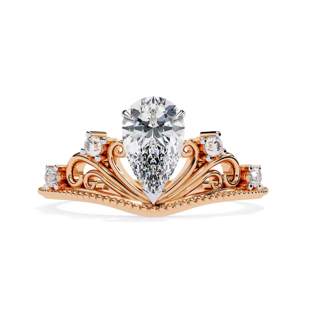 Elegant Radiance Central Stone Diamond Ring