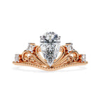 Elegant Radiance Central Stone Diamond Ring