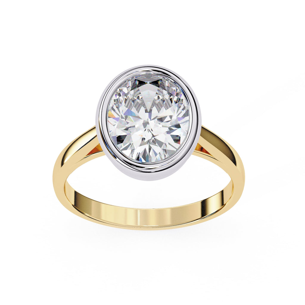 Elegant Solitaire Central Stone Ring