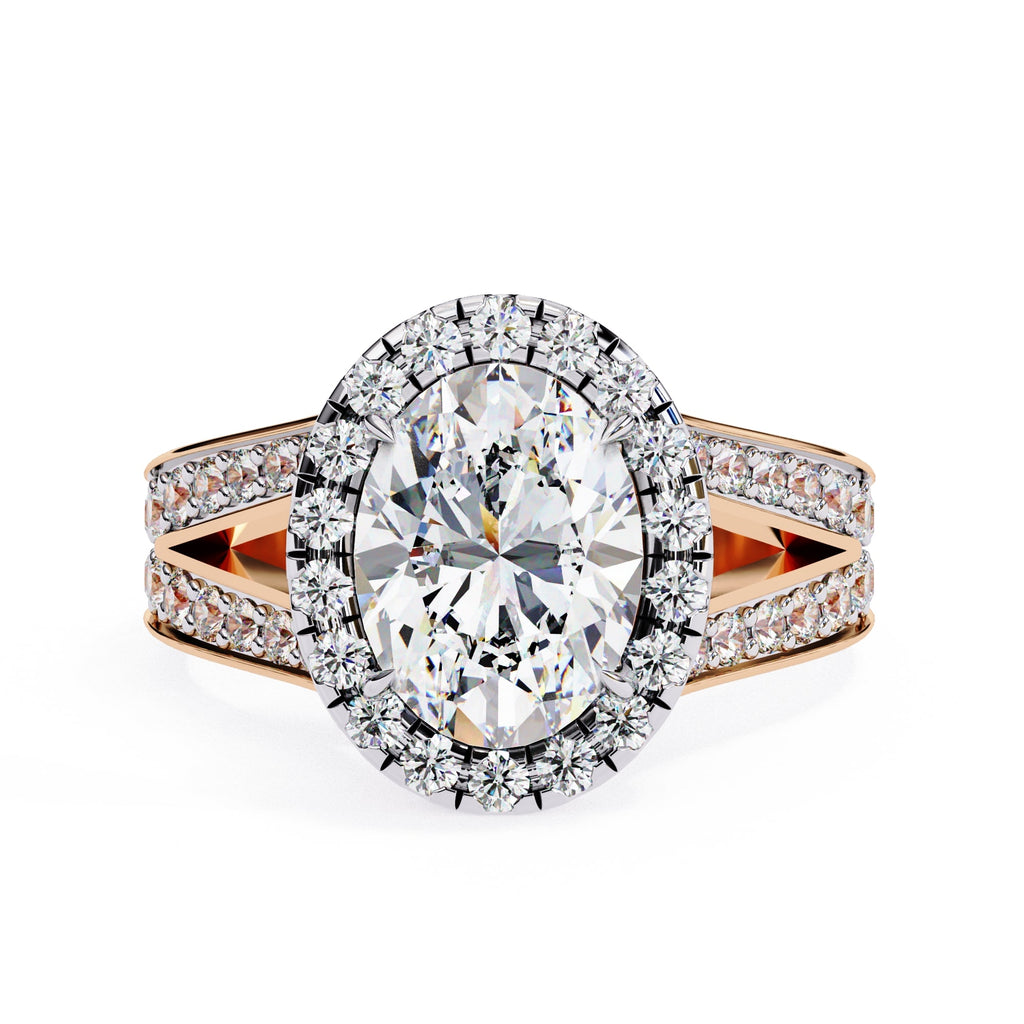 Elegant Diamond Side Stone Brilliance Ring