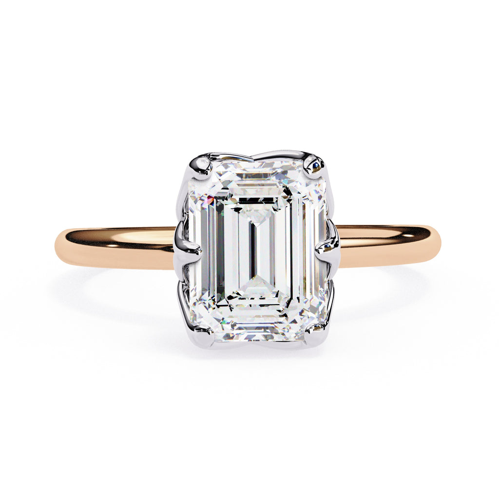 Elegant Radiant Central Stone Ring
