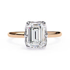 Elegant Radiant Central Stone Ring