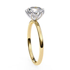 Elegant Central Stone Diamond Ring with Side Accents