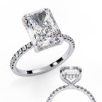 Elegant Diamond Side Stone Brilliance Ring
