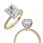 Elegant Central Stone Diamond Halo Ring