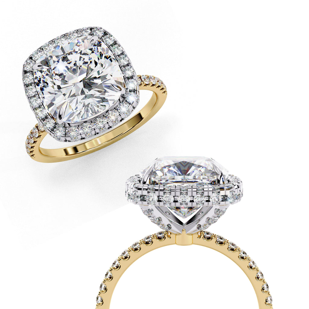 Elegant Diamond Side Stone Brilliance Ring
